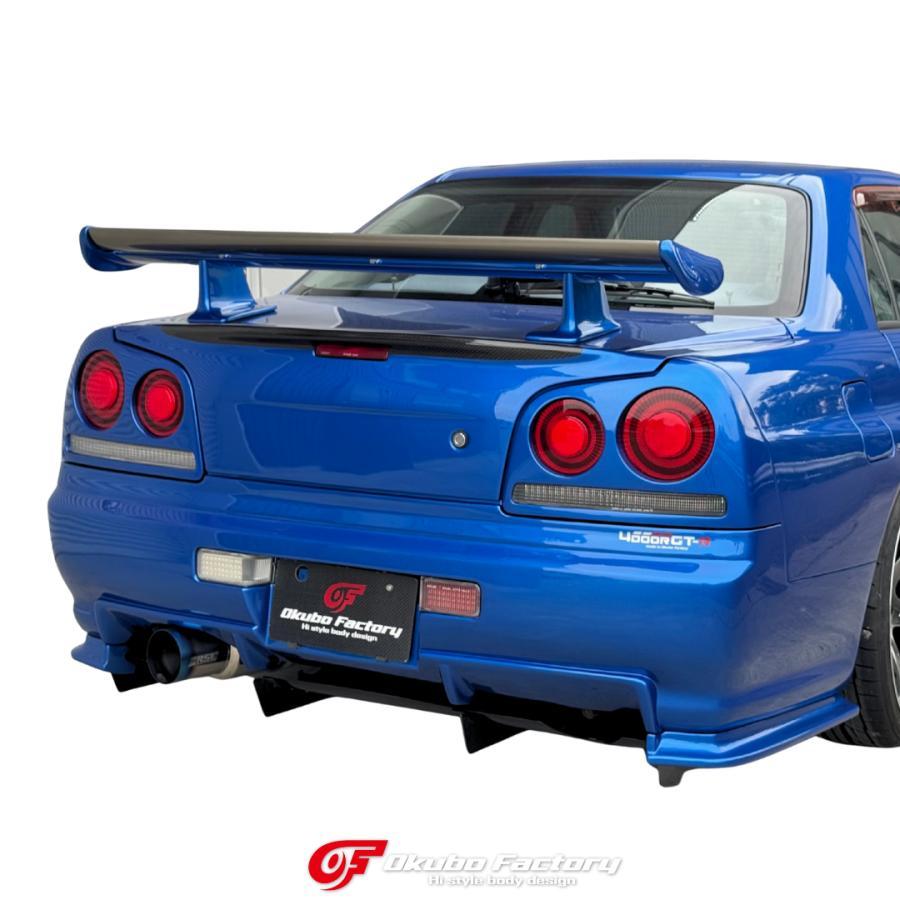 R34 4Dトランクハーフカーボン OkuboFactory スカイライン 4ドア専用
