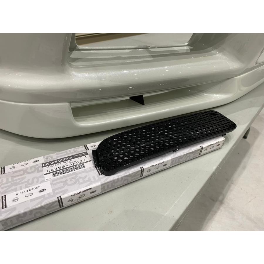 BNR34　純正タイプ　フロントバンパーリップ BNR34 純正形状 ダクト リップ一体式 フロントバンパー FRP