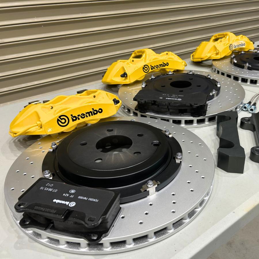 V37 専用 Brembo 6POT/4POT モノブロック イエローキャリパーキット