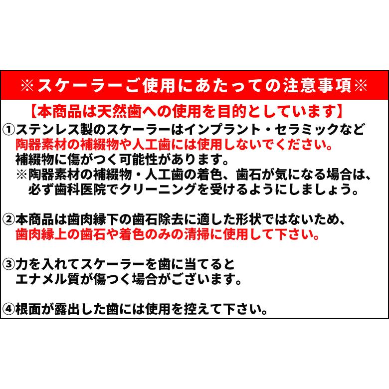 ヤニ取り＆歯石とりホームケア スケーラー 1本 日本製 メール便送料無料｜okuchi｜06