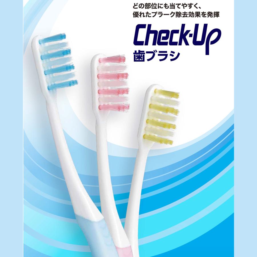 ライオン チェックアップ歯ブラシ standardタイプ 6本 2色以上のアソート LION checkup｜okuchi｜02