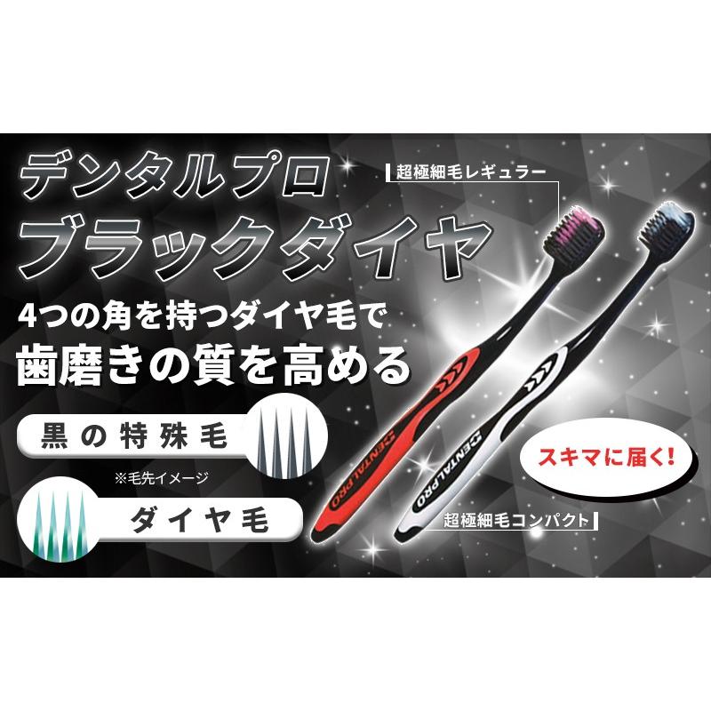歯ブラシ デンタルプロ ブラック ダイヤ コンパクト（超極細毛）歯ブラシ × 1本｜okuchi｜02