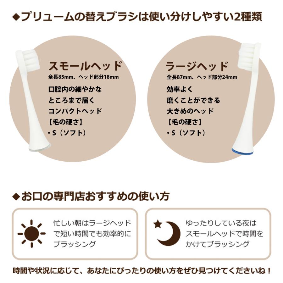 NEW Plume専用替えブラシ 4本セット × 1個 電動音波歯ブラシ