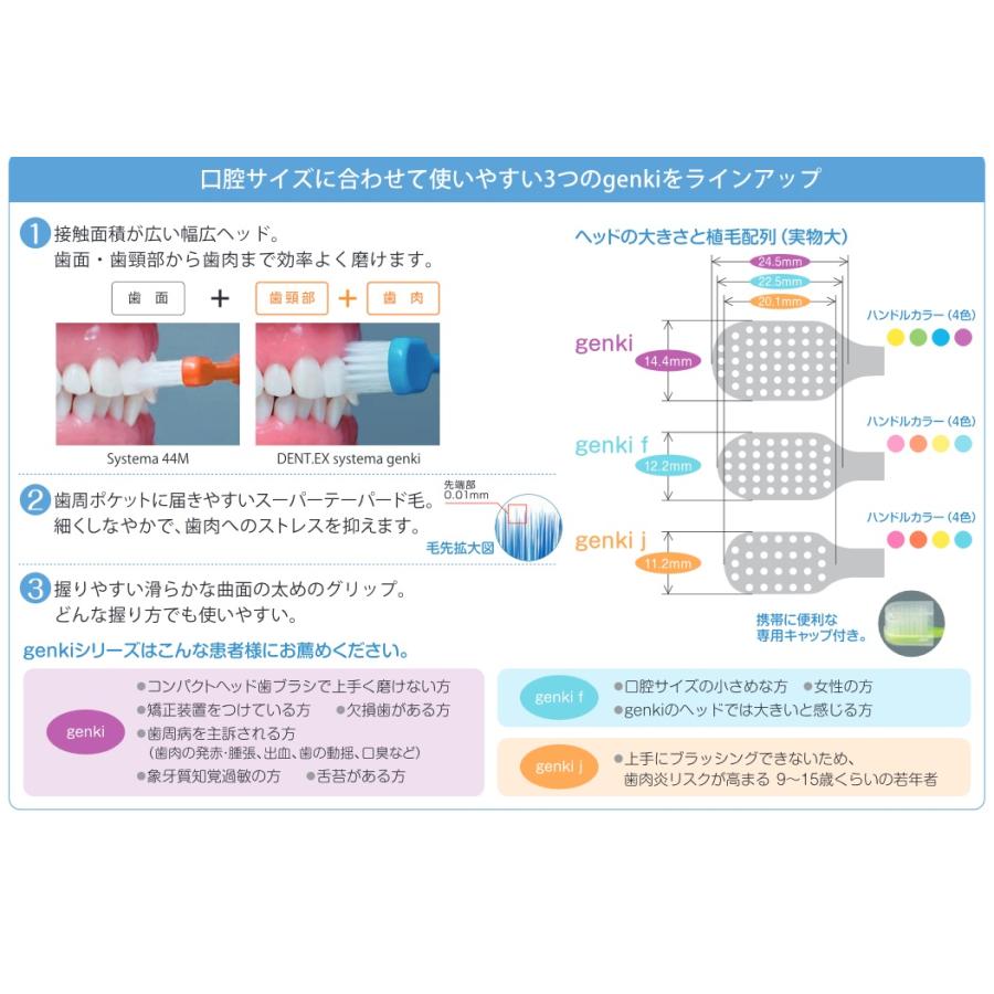歯ブラシ システマ 歯ブラシ DENT.EX systema genki ×12本 デント EX