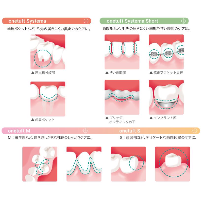 LION（ライオン） DENT.EX onetuft Systema 20本 各種 メール便 送料
