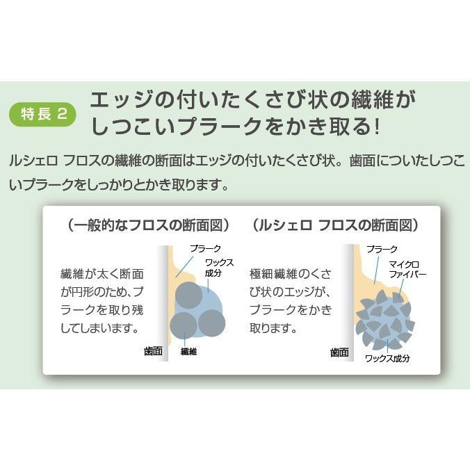 ＧＣ ルシェロフロス グリーン 30ｍ×6個 ミントワックス×6個 送料無料 メール便｜okuchinomente｜06