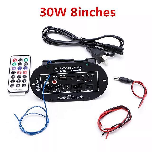 30 ワット 車 の Bluetooth ラサブウーファー ハイファイ低音 アンプ 基板 オーディオ Tf Usb 2 V 12 5 大好評