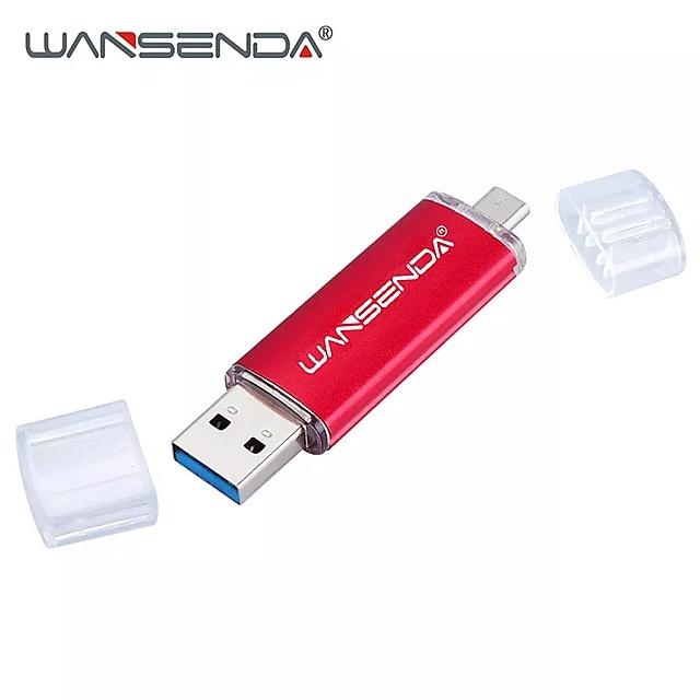 Wansenda- 高速 USB フラッシュ ドライブ ,256GB,64GB,32GB,16GB,128GBの メモリ デュアル US