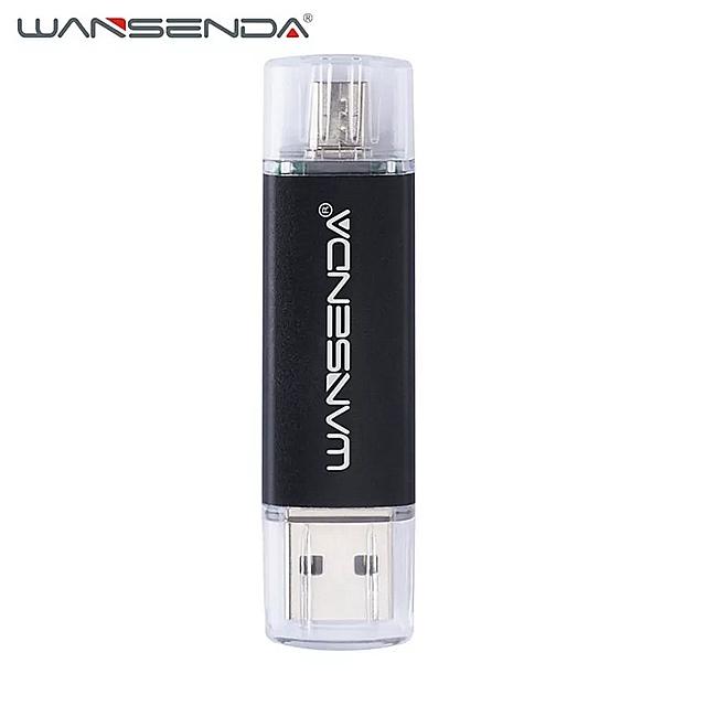 WANSENDA OTG USB フラッシュ ドライブ イン USB2.0  マイクロ usb ペン ドライブ 256 ギ