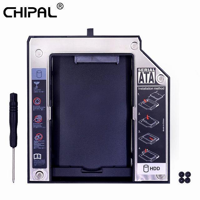 Chipal 2nd HDD キャディー 12.7ミリメートルsata 3.0の の2.5 