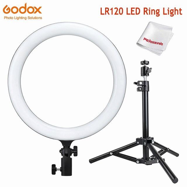 代引き人気  LR120 Godox 12 18kリングランプ のための 3000k-6000 色 2 撮影 写真 スタジオ ライト インチledリング ストロボ