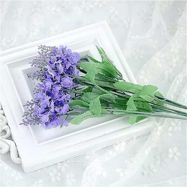 インチャーミングラベンダーフラワー 人工 乾燥した花の 背景 Diy 装飾 写真 プロップ アクセサリー オーナメント 低価格の