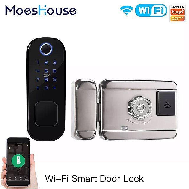 Moeshouse -コネクテッドホーム用の指紋ロック,防水デジタル ドアロック ,ホーム, ホテル の セキュリティ 用の パスワード
