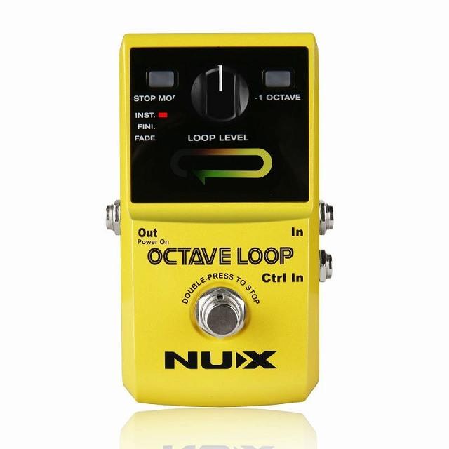 NUX オクターブループとルーパーペダルの オクターブ効果無限層低音ライントゥルーバイパスギターエフェクトペダルギターアクセサリー