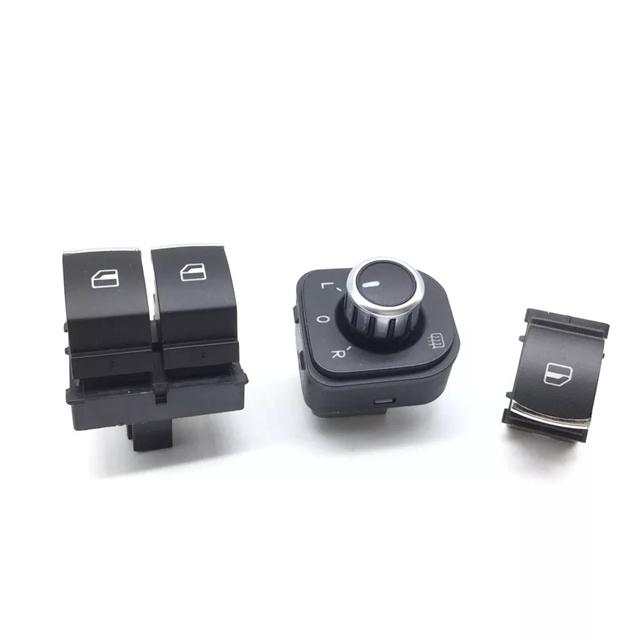 クロームウィンドウミラー スイッチ vw パサート B6 eos ゴルフ 5 6 gti mk5 mk6 5K3 959 857A 、 5N