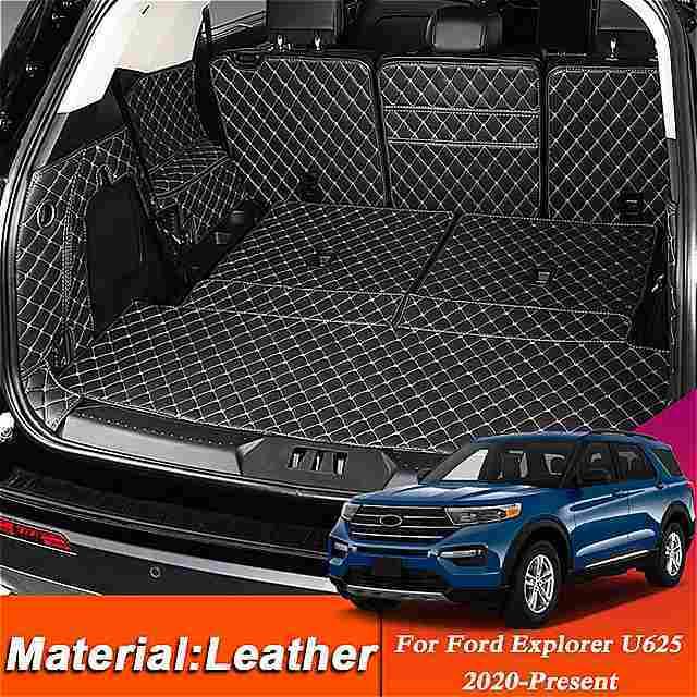 車 のスタイリング カスタム リアの トランク マット フォード エクスプローラーU625 2020-PresentLeather 防水 車 のスタイリング カスタム リアの トランク マット フォード エクスプローラーU625 PresentLeather 防水