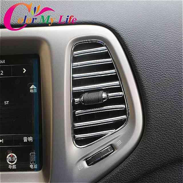 1 4m Uスタイルdiyの カー インテリア エアコン アウトレットベントグリル クローム 車 ストリップトリムボルボv40 V60 S6 5 Okusuto 通販 Yahoo ショッピング