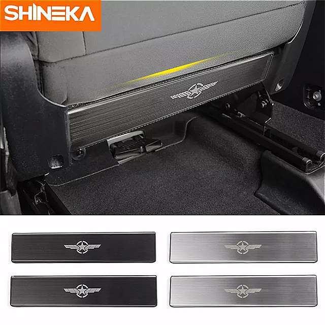 在庫あり 即納 Shineka シート バック パネル ステンレス 鋼 抗 Kick 抗 汚い パネル 保護 フィルム ステッカー ジープ Renegade 注目の Turningheadskennel Com