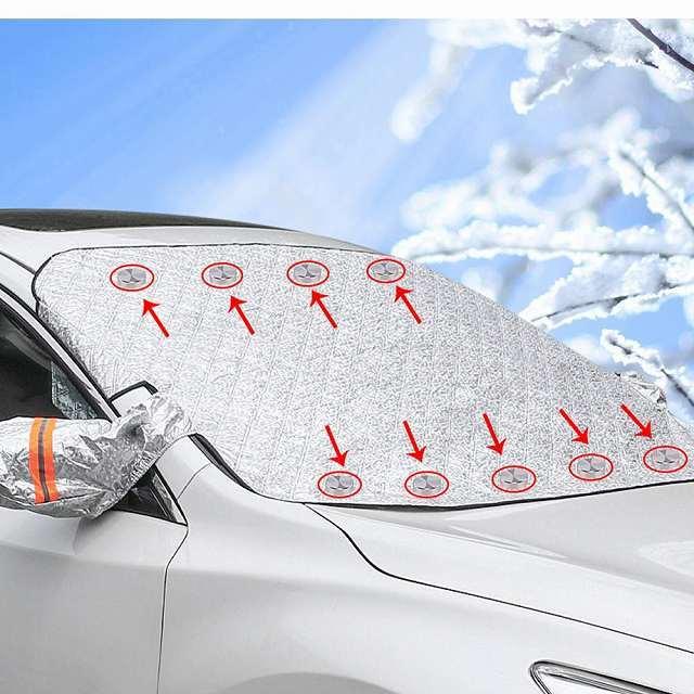 車 のフロントガラス カバー 抗雪霜氷 自動車 フロントガラス カバー 折りたたみ強力な磁石熱サンシェードダストプロテクター Okusuto 通販 Yahoo ショッピング