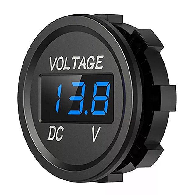 デジタル 電圧計 12?24V DC 電圧計 led ディスプレイ 自動車 オート バイ ボート ホタル アクセサリー 0|okuda-store|04