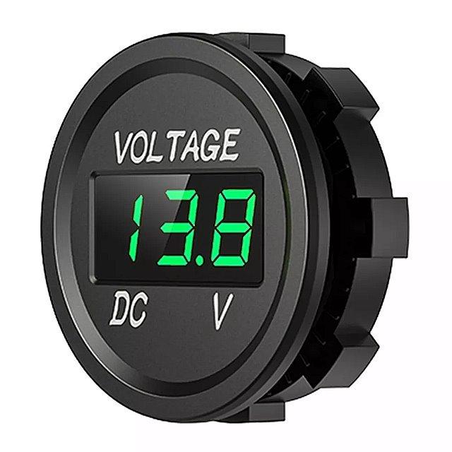デジタル 電圧計 12?24V DC 電圧計 led ディスプレイ 自動車 オート バイ ボート ホタル アクセサリー 0|okuda-store|06
