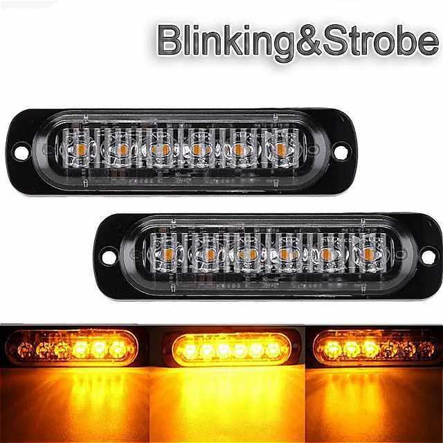 車 ストロボ ライト 自動 12 24v 警告 サイドマー カー 点滅 アンバー 緊急 トラック オートバイ Led ライトバー 警察 フ 2 Okusuto 通販 Yahoo ショッピング