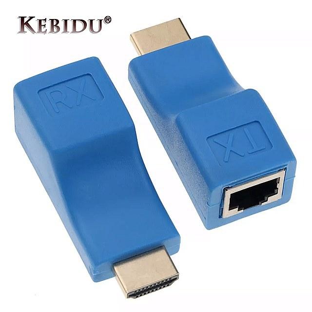 Kebidu 1080 1080P HDMI エクステンダ に RJ45 LAN ネットワーク 拡張 トランスミッタレシーバ Tx RX C