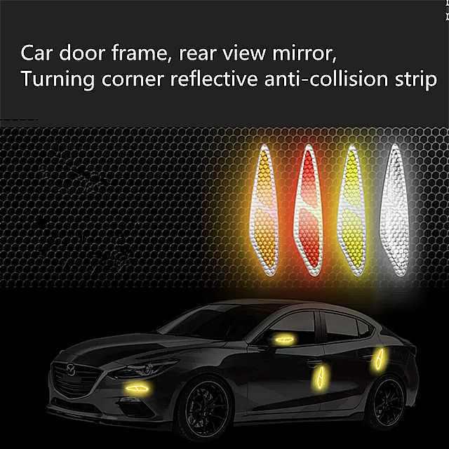 反射 テープ 車 の ドア ステッ カー 反射 警告 通知外装 アクセサリ 自動 車 Aufkleber バンドチンタ Reflectan 1 Okusuto 通販 Yahoo ショッピング