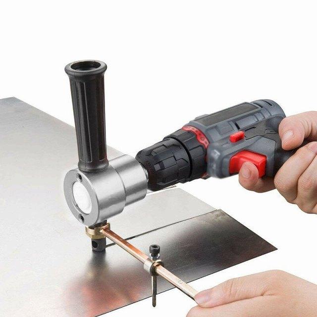 Premum 金属切断機 160A ダブルヘッドシートメタルニブラーカッタードリル 360 度調整可能な金属電気カッター電動のこぎり