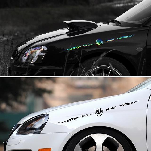 車 ロゴ デカール ビニール ステッカー 自動 サイド 反射 フロント ガラスのためのアルファロメオ水戸147 156 159 166ジュ Okusuto 通販 Yahoo ショッピング