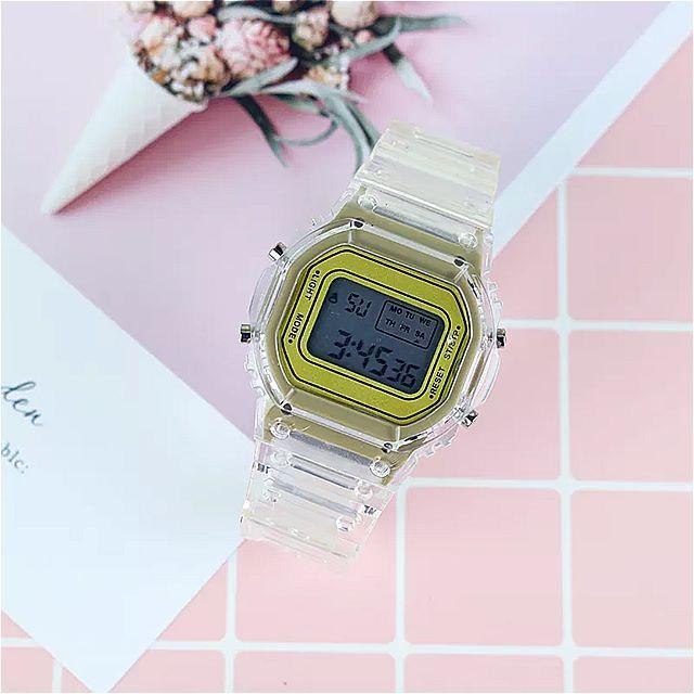 ゴールド Led ウォッチの レディース デジタル 腕時計 電子スポーツ 時計 ドロップ 腕時計 Montreファム 552 2 Okusuto 通販 Yahoo ショッピング