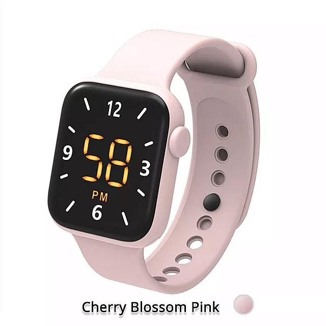 キッズ レディース デジタルスポーツ 腕時計 防水 正方形 Led ディスプレイ キッズ シリコン 時計 552 2 Okusuto 通販 Yahoo ショッピング