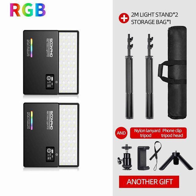 売れ筋 8ワット2500k 8500k 4000バッテリーrgb Led ビデオ ライト 2メートル ライト スタンド ミニスタンド 電 新規購入 Www Gran Gusto It
