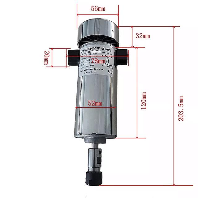 空冷　0.8kw　dc110v　spindlemotorキット　20000rpm　CNC　チャック　スピンドルモーター　電源　800w