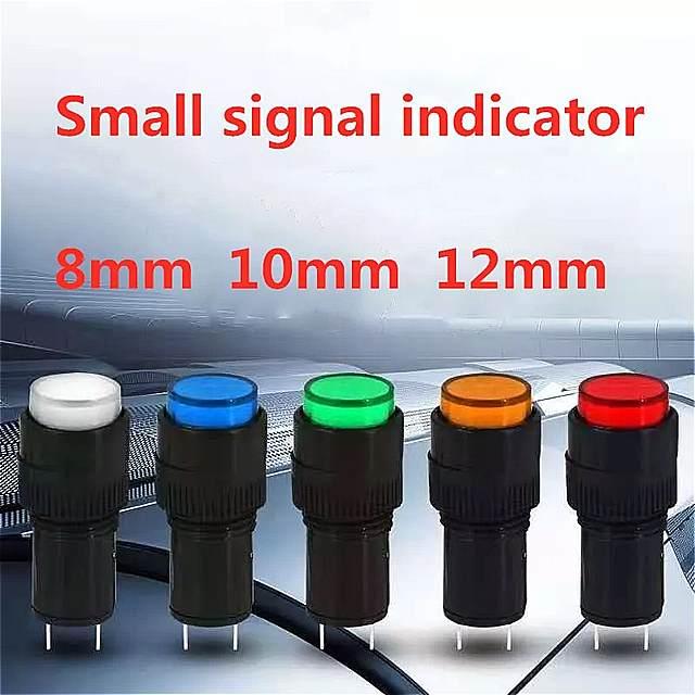 〔mikan〕 汎用 5色 LED インジケーター ランプ 防水 12V ミニサイズ
