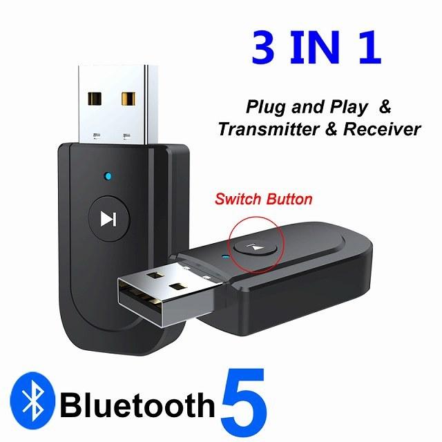 国際ブランド Uthai USB テレビ Bluetooth トランスミッタレシーバ3 電話 アダプタ 1 コンピュータ 車のスピーカー 5.0  分配器、切替器