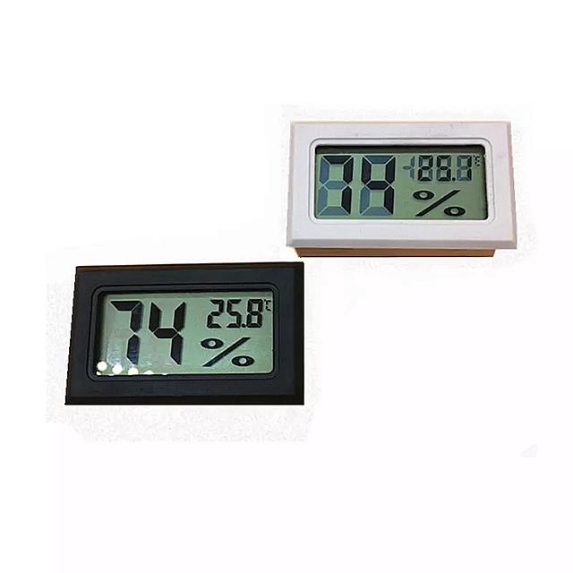 大人気!大人気!2ピース ロットミニ 液晶 デジタル温度計 湿度 温度 湿度計 屋内 研究、開発用