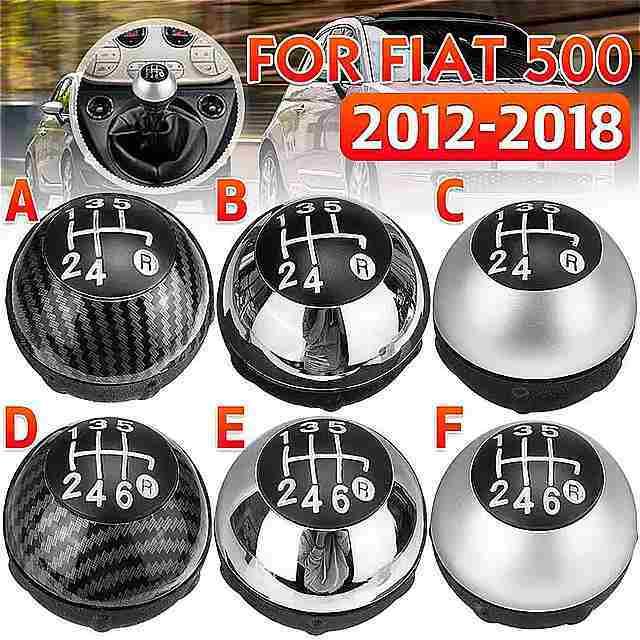 5速度6 スピード カー スタイリング ギア シフト ノブ レバー シフターgear ノブ ハンドボール フィアット500 2012 201