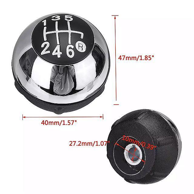 5速度6 スピード カー スタイリング ギア シフト ノブ レバー シフターgear ノブ ハンドボール フィアット500 2012 201