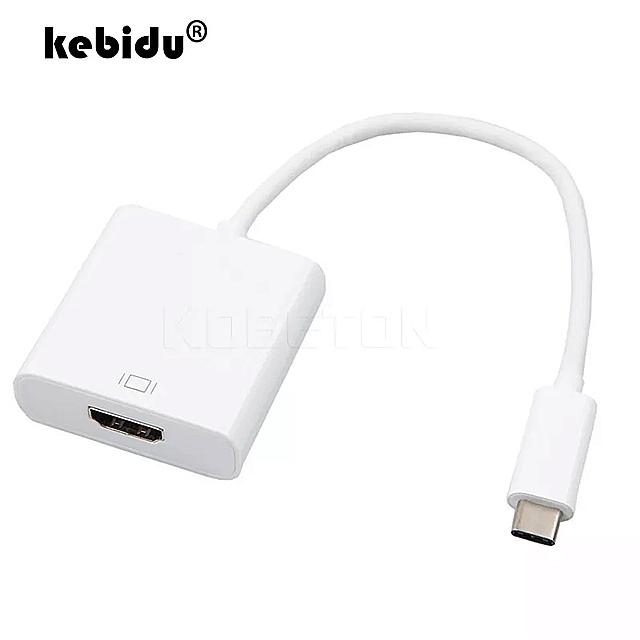 Kebidu- usb usb -Cタイプc アダプタ ケーブル 3.1 p hdtv macbook ラップトップ 用のオス- hdmi