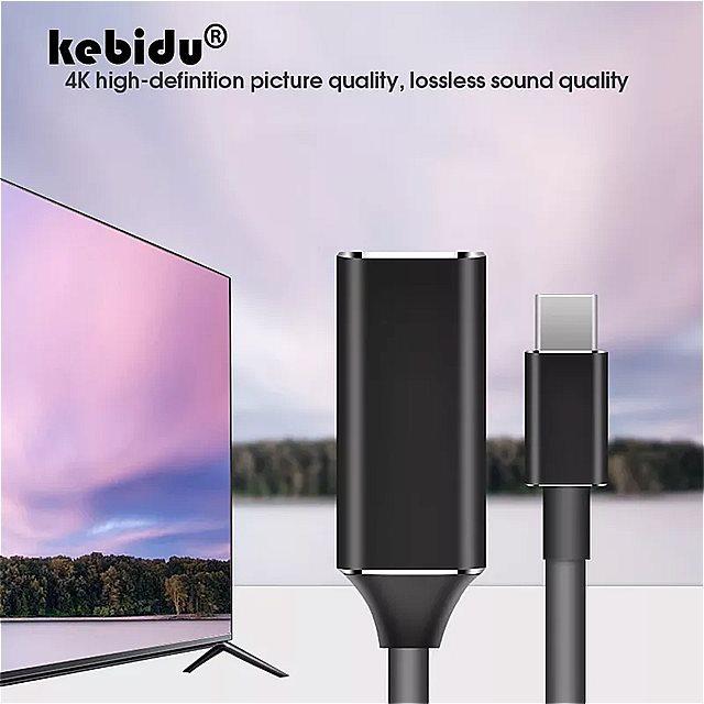 Kebidu 18k 30 60hzタイプc 3.1オス hdmi 対応メス ケーブル アダプタ の コンバータ への macbook