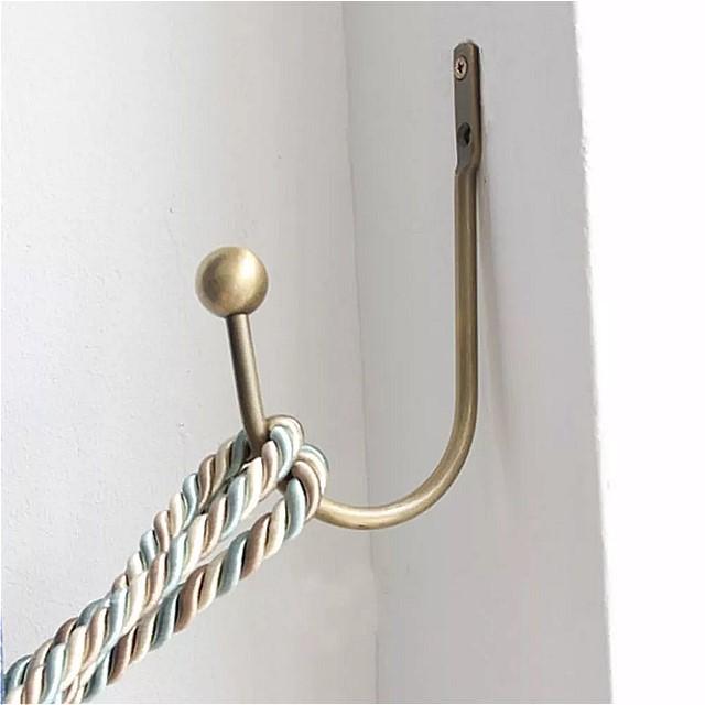 2 ピース/ペア現代スタイルu字型金属カーテンフック金属ラックネクタイクリップholdbacks鉄の 壁 ホルダー tiebacks実用 ホ