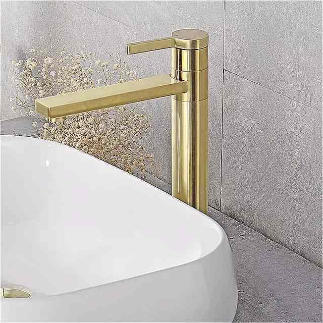 浴室 洗面台 蛇口 黒 浴室 タップ シングル ハンドル デッキ マウント回転 水 ミキサー タップ