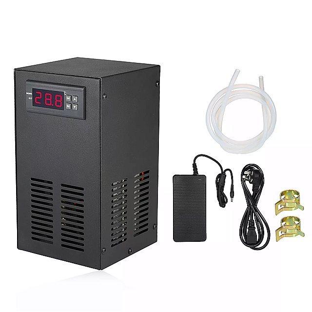 35L 70 ワット水族館チラー冷却システム液晶 ディスプレイ 半導体冷凍水チラー水槽機器