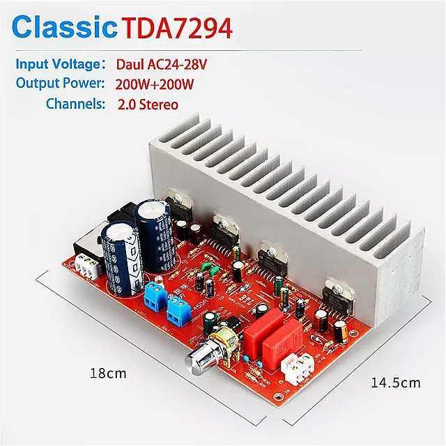 200 ワット * 2 TDA7294 デジタル オーディオ アンプ ボード ハイファイ 2.0 ステレオ ハイパワーサウンド アンプ デュ