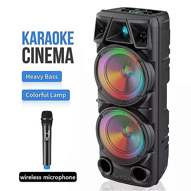 80W ハイパワー Bluetooth スピーカー ポータブル コラム ミュージック