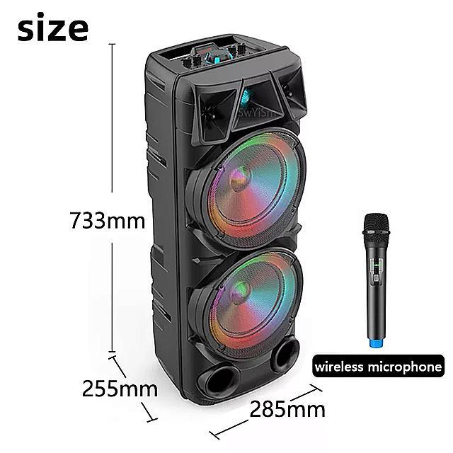 80W ハイパワー Bluetooth スピーカー ポータブル コラム ミュージック