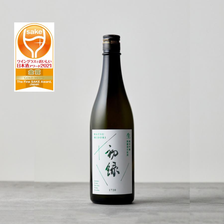 日本酒 新酒 12/9出荷【 初緑 純米吟醸 無濾過生原酒 1.8L 】 お歳暮