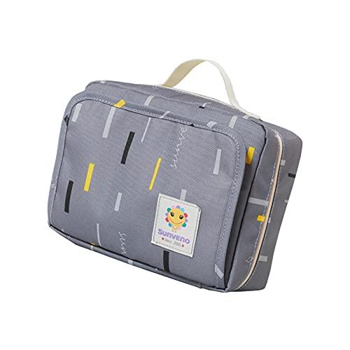 Hoyofo ポーチ おむつポーチ オムツ入れ ベビー用品収納 ベビーおむつバッグ 小物入れ 赤ちゃん 旅行用ポーチ かわいい ストライプ グレー S Hpmgoci1al ベビー キッズ マタニティ Buniaactualite Com