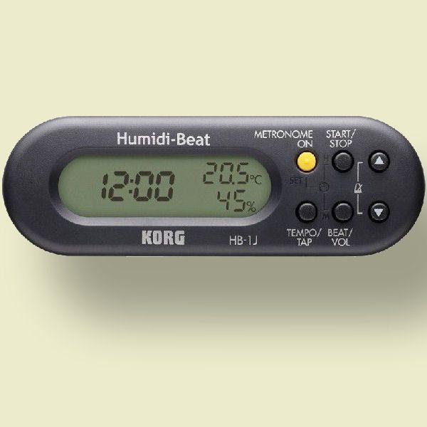 KORG コルグ 温度・湿度計付きポータブル・メトロノーム Humidi-Beat HB-1J-BLK｜okumuragakki